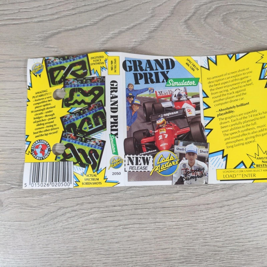 Grand Prix Simulator ZX Spectrum 48/128K Game Cassette Tested & Working