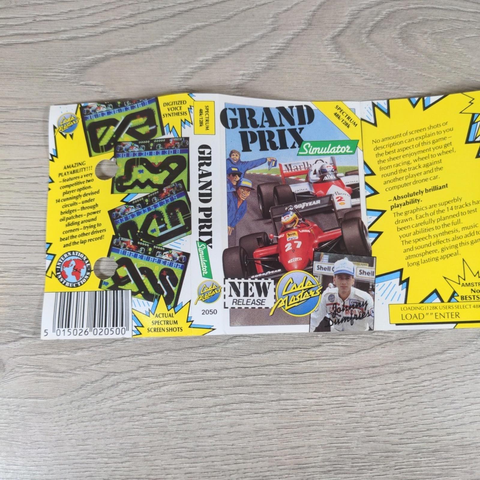 Grand Prix Simulator ZX Spectrum 48/128K Game Cassette Tested & Working