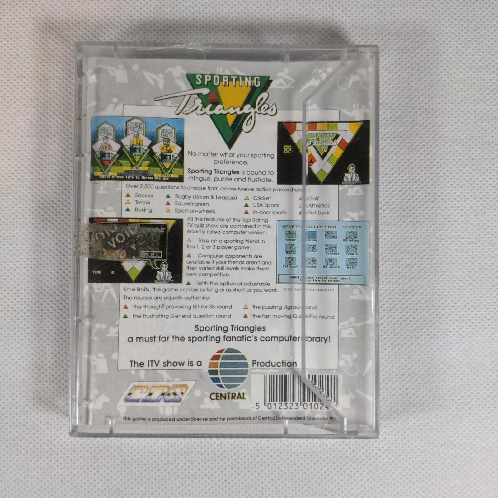 Sporting Triangles ZX Spectrum 48K 128K Game Cassette Tested & Working - Retrorama UK