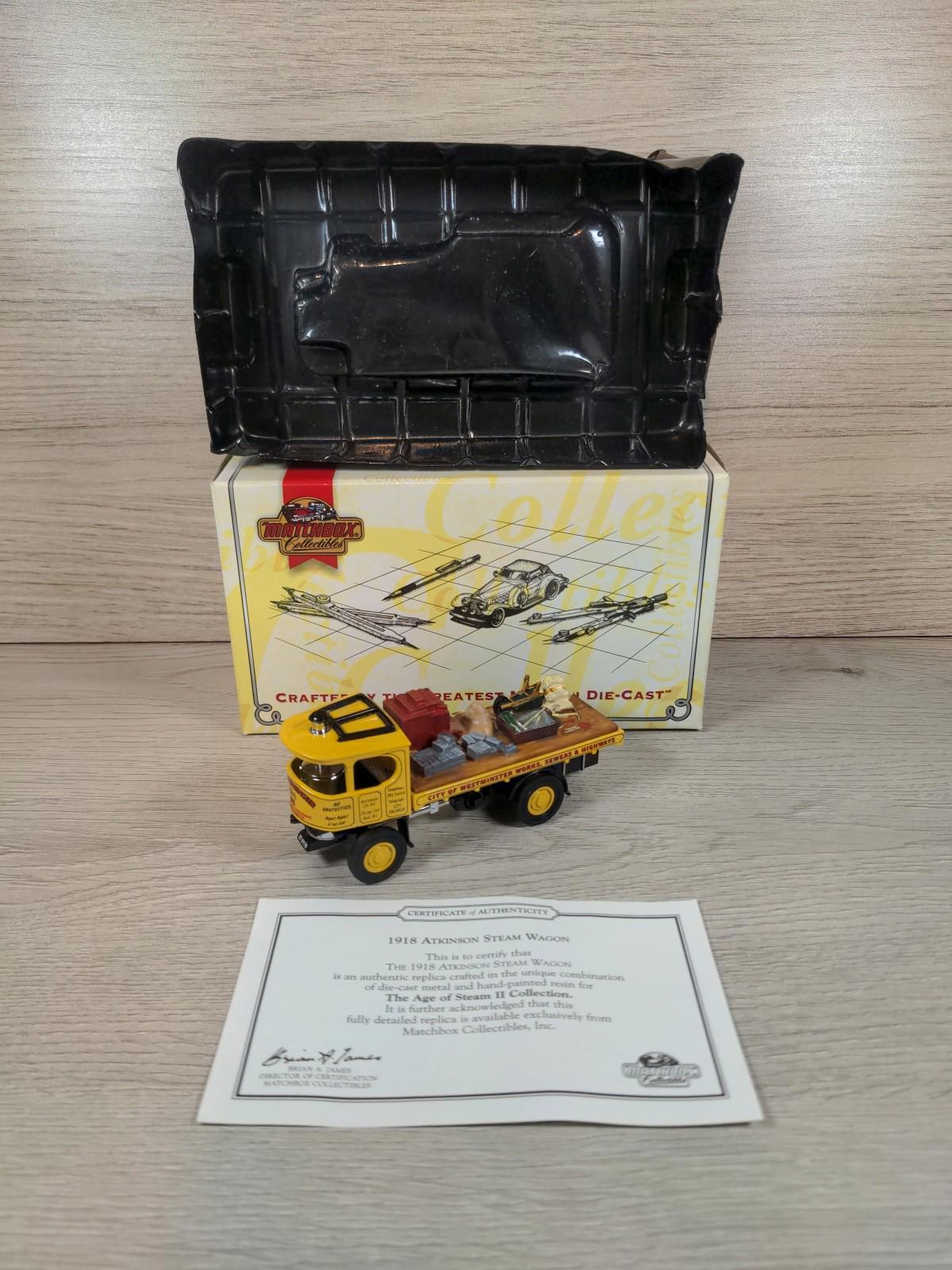 Matchbox Collectables  1918 Atkinson Steam Wagon Diecast Model YAS10-M Vintage - Retrorama UK