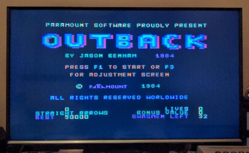 Outback Commodore 64 C64 Video Game Cassette Tested & Working