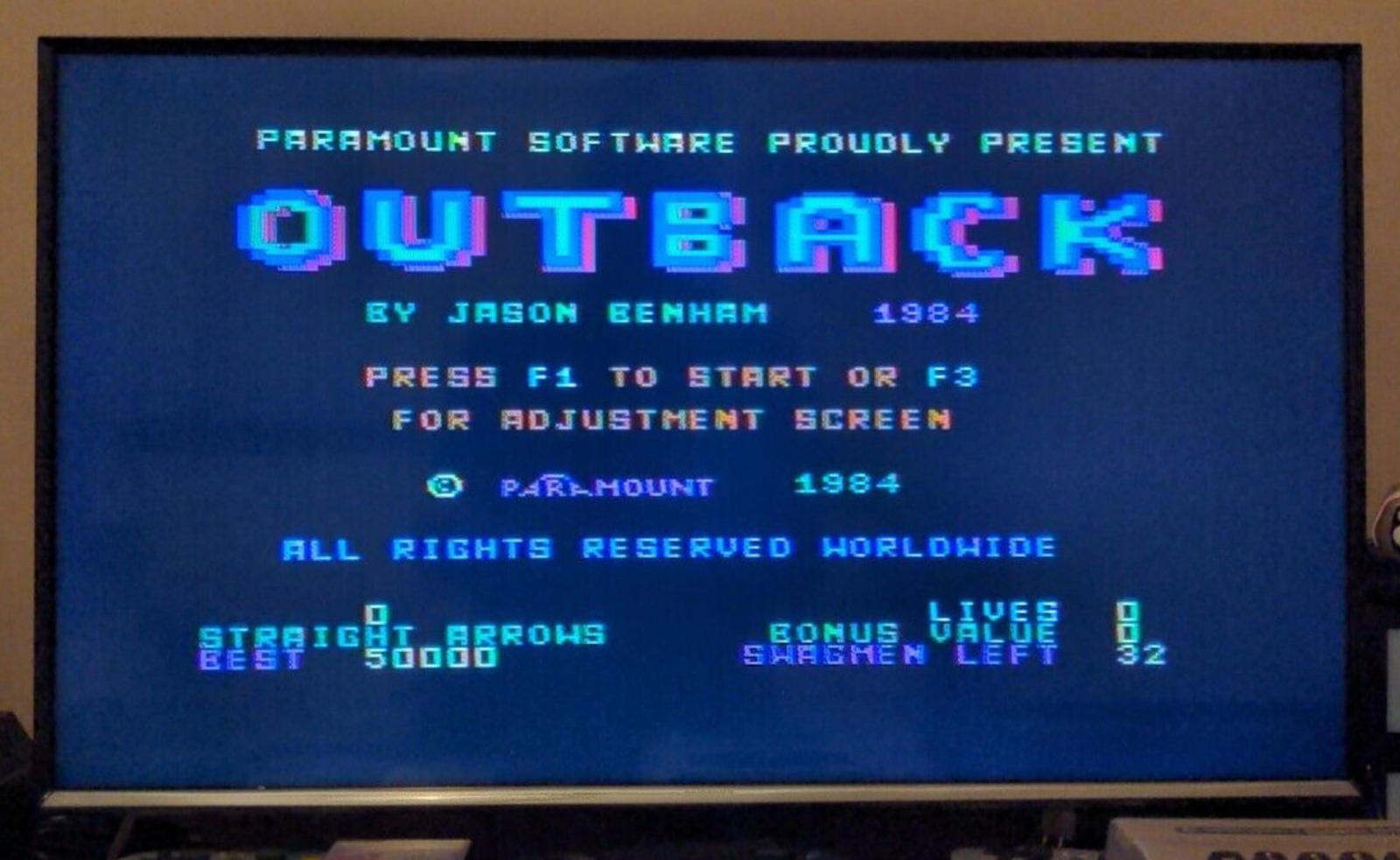 Outback Commodore 64 C64 Video Game Cassette Tested & Working