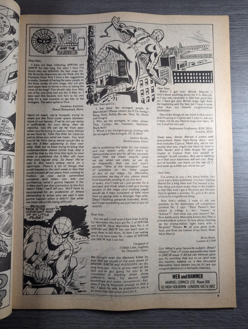 Spider-Man Comics Weekly No 93 Marvel Comics UK 23rd November 1974 Vintage Comic