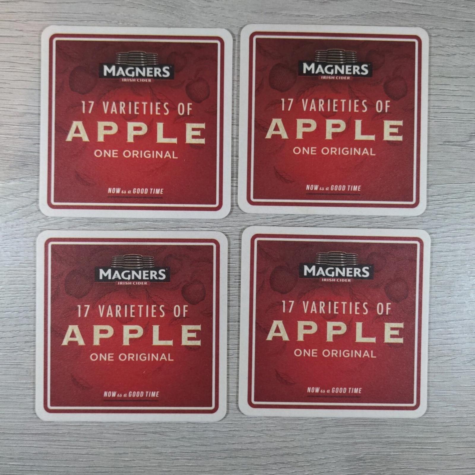 Magners 4 x Beer Mats Pub Bar Coaster Breweriana - Retrorama UK