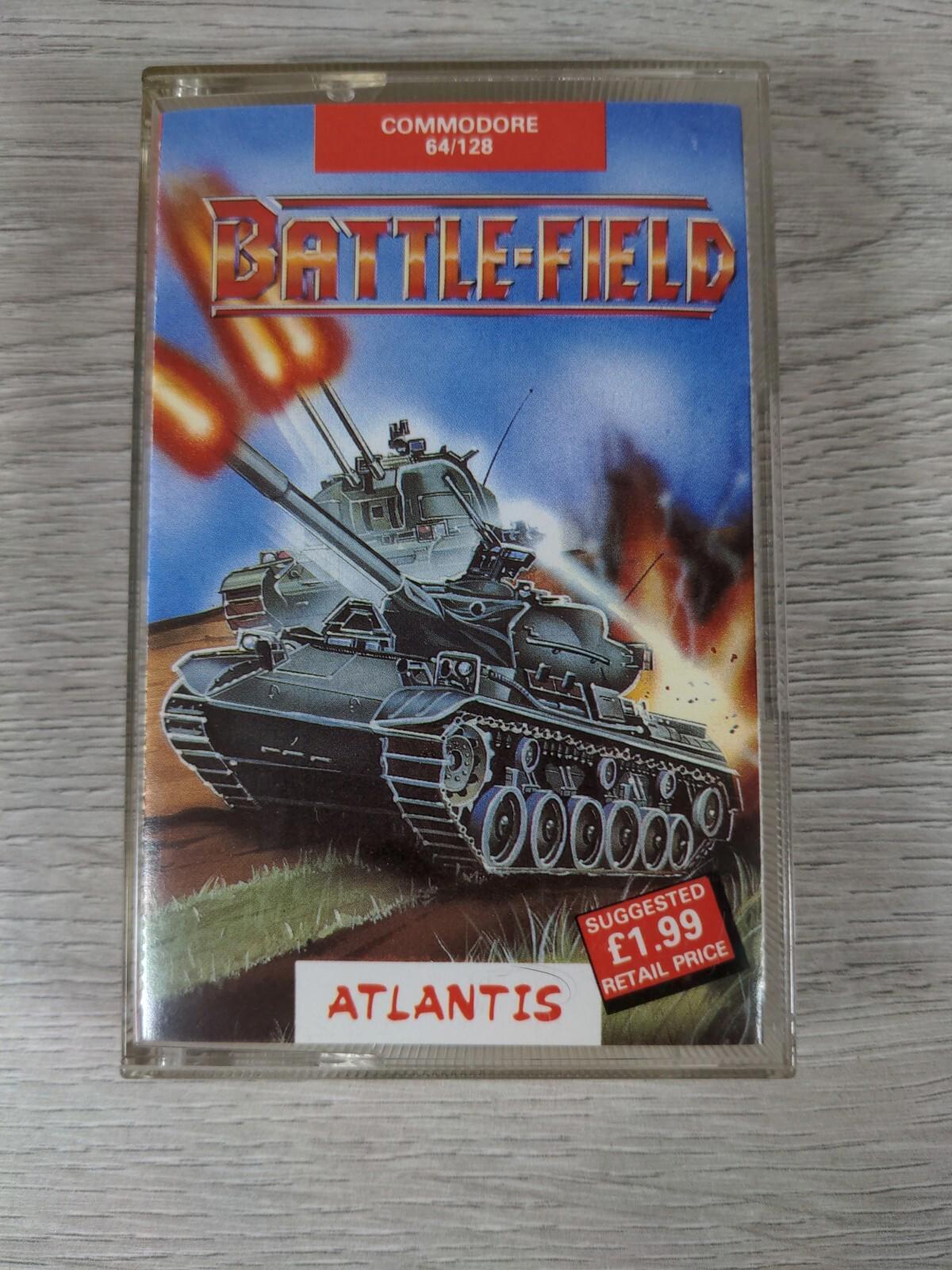 Battle Field Commodore 64 C64 Game Cassette Atlantis Tested & Working