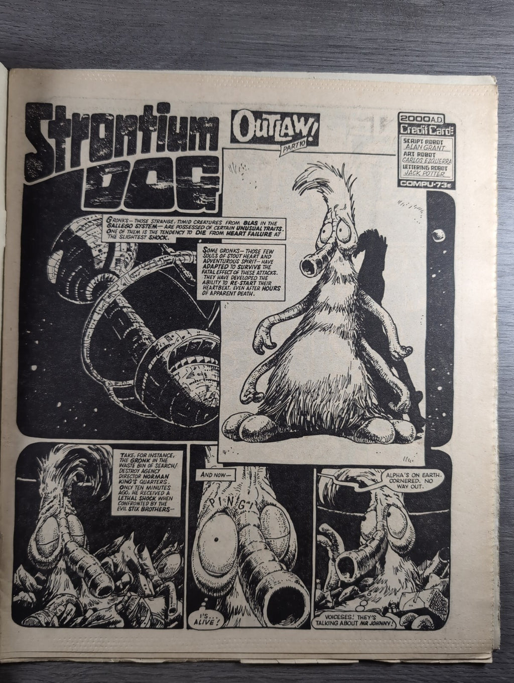 2000AD Prog 372 Featuring Judge Dredd Comic 9th June 1984 Vintage Retro Comic