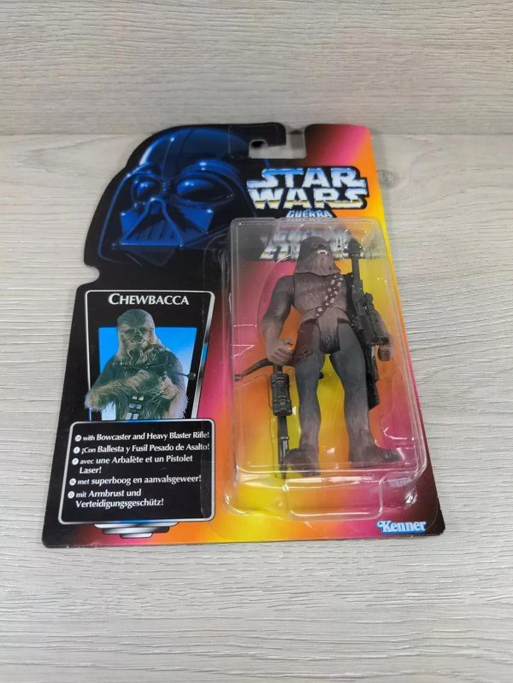 Kenner Star Wars Chewbacca Figure 1995 Tri Logo Sealed Blister Pack