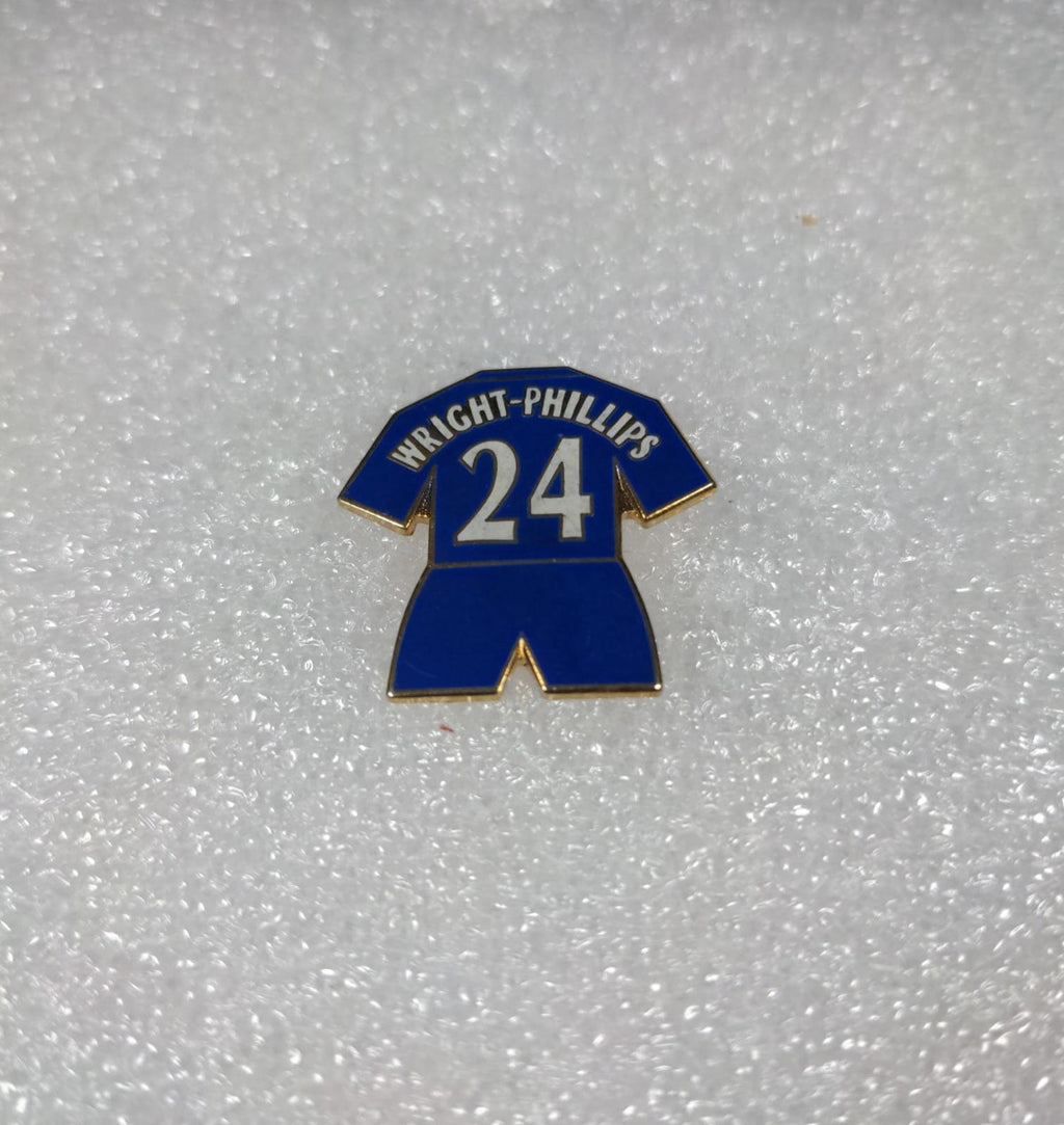 Chelsea Football Club Wright-Phillips No24 Shirt Enamel Pin Badge - Retrorama UK