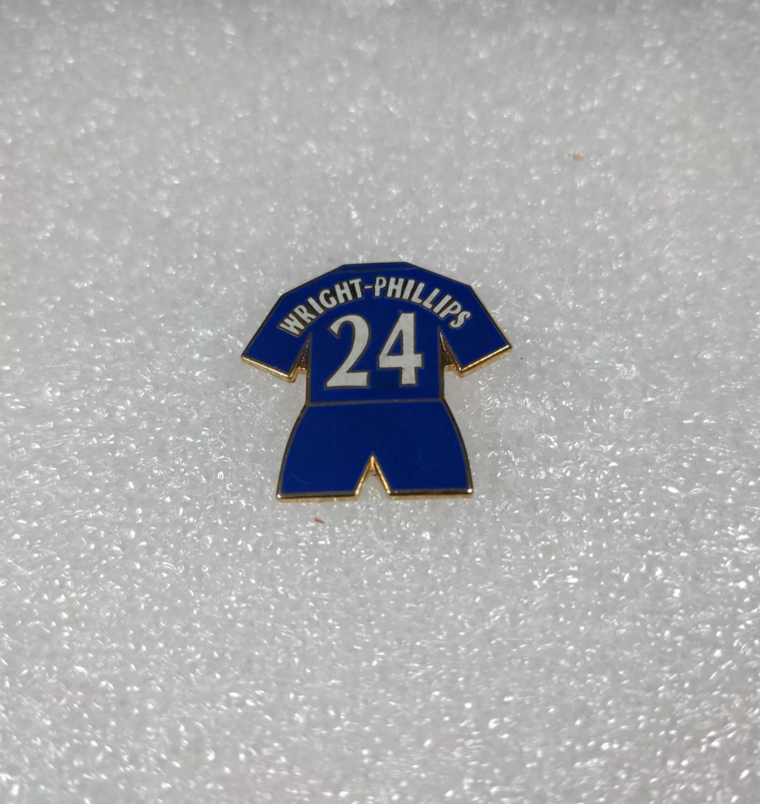 Chelsea Football Club Wright-Phillips No24 Shirt Enamel Pin Badge - Retrorama UK