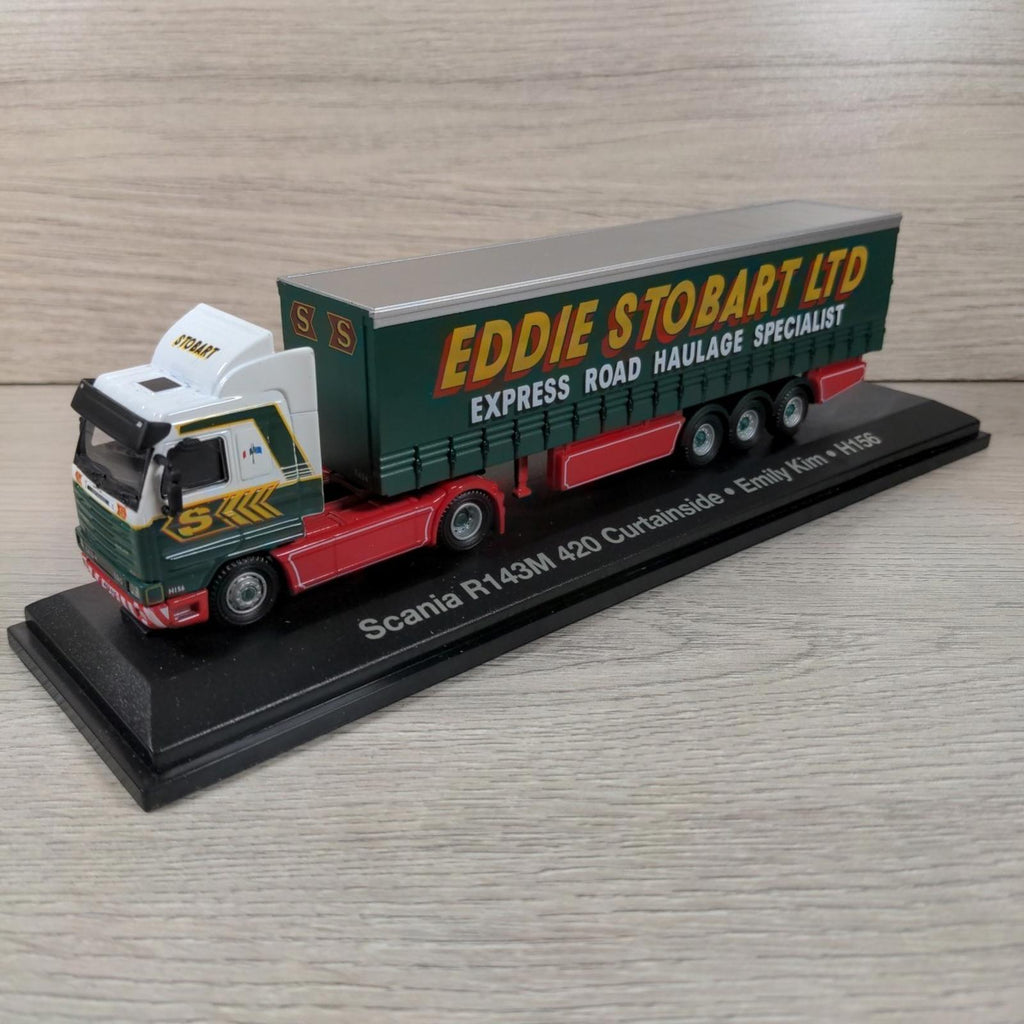 Atlas Editions Eddie Stobart Scania R143M 420 Curtainside Emily Kim H156  1:76