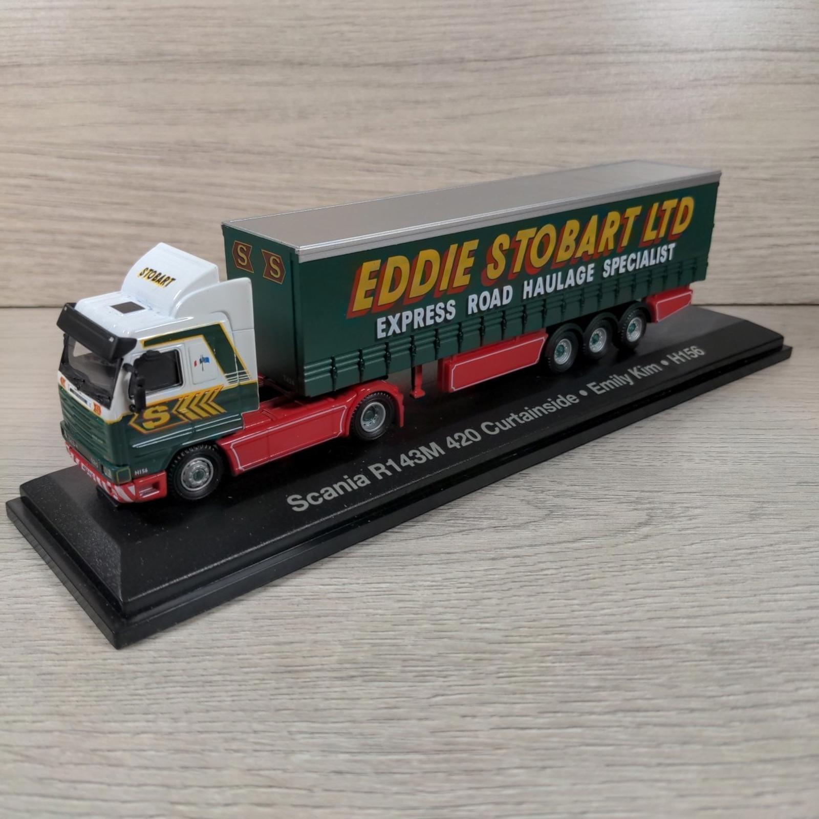 Atlas Editions Eddie Stobart Scania R143M 420 Curtainside Emily Kim H156  1:76