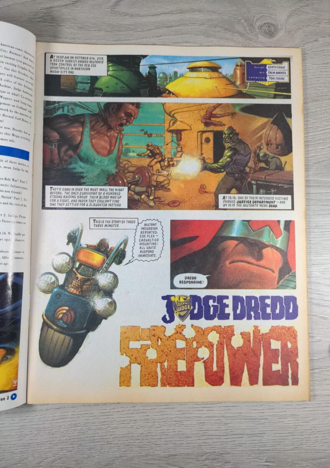 2000AD Featuring Judge Dredd Prog 736 June 1991 Vintage Comic