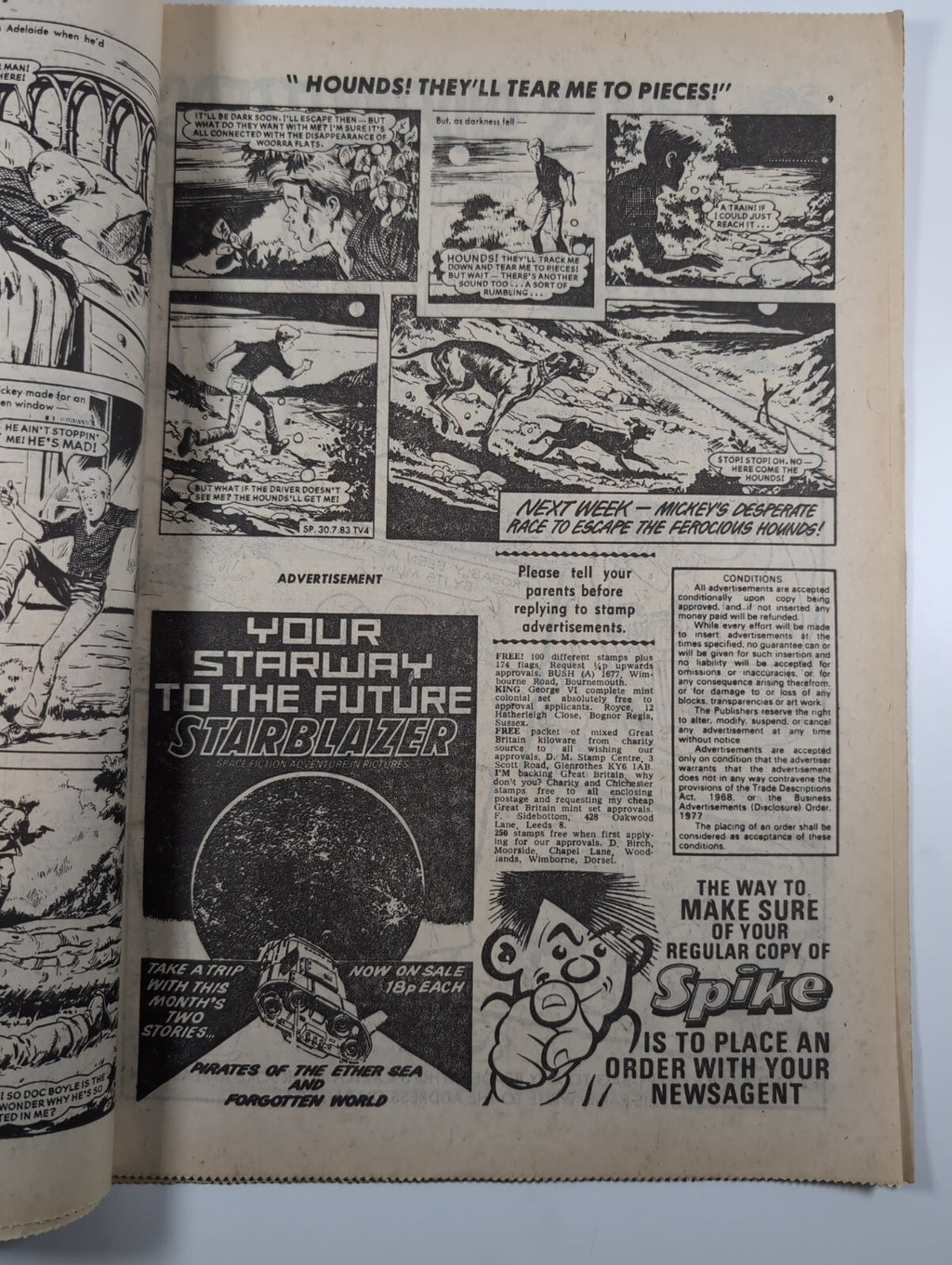 Spike Comic Issue No. 28 July 30th 1983 D.C Thomson Vintage Retro Comic