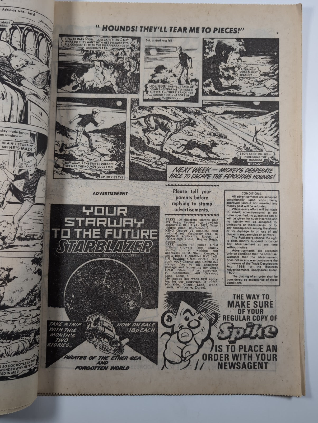 Spike Comic Issue No. 28 July 30th 1983 D.C Thomson Vintage Retro Comic