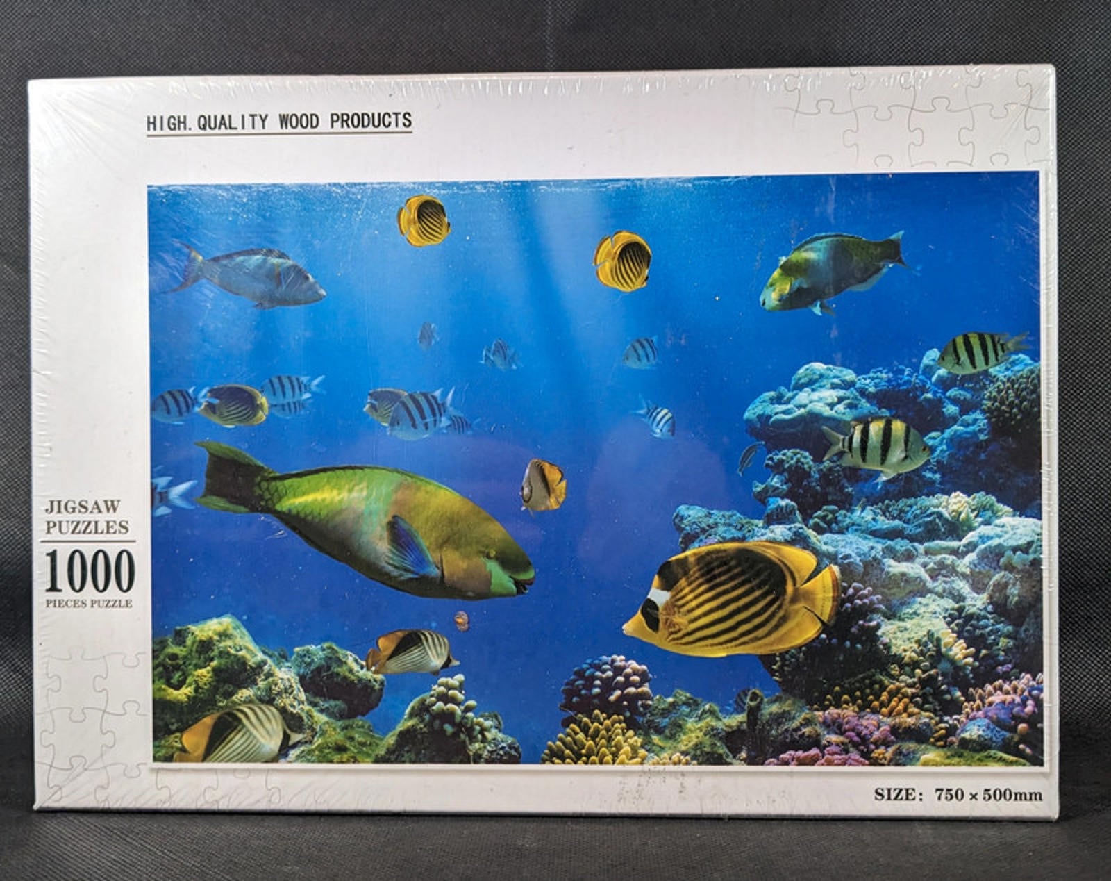 Coral Reef Marine Life Wooden Jigsaw Puzzle 1000 Pieces New & Sealed - Retrorama UK