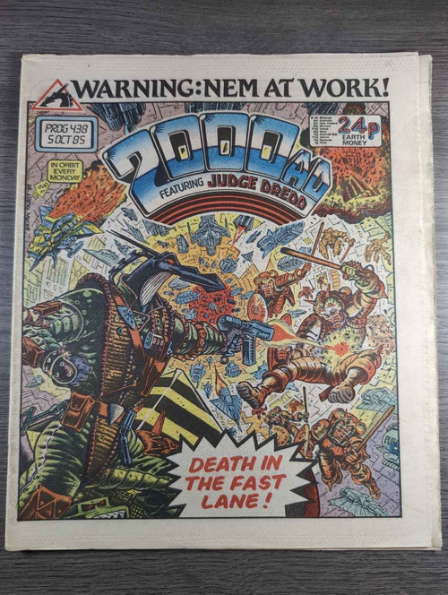2000AD Prog 438 Featuring Judge Dread Comic 5th Oct 1985 Vintage Retro Comic