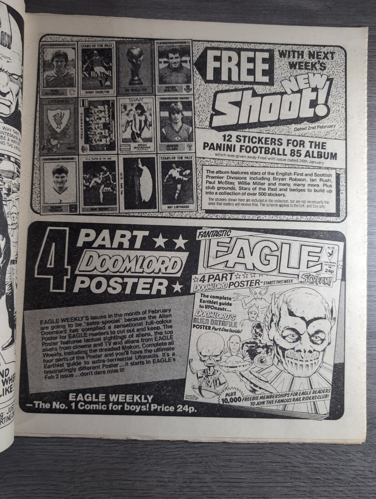 2000AD Prog 403 Featuring Judge Dread Comic 2nd Feb 1985 Vintage Retro Comic