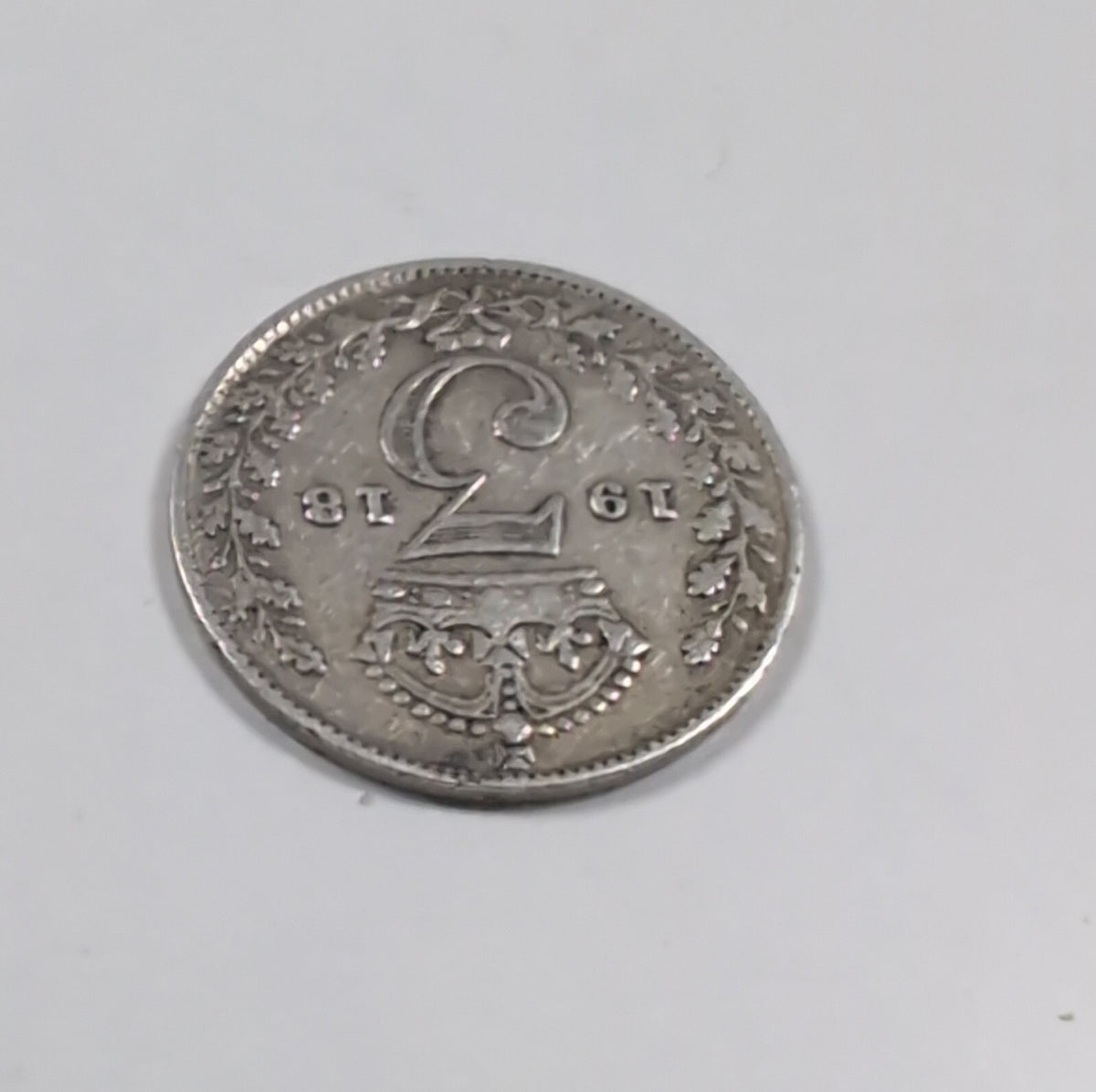 1918 George V Sterling Silver 3D Threepence Coin Good Condition
