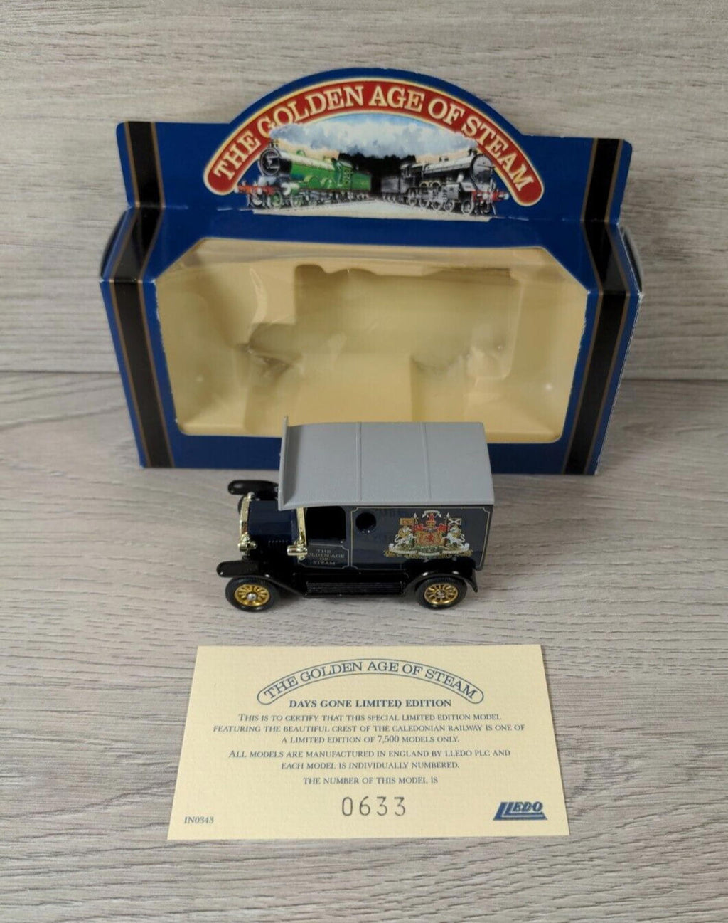 Lledo The Golden Age of Steam 1920 Diecast Model T Ford 6126 Caledonia Railway - Retrorama UK
