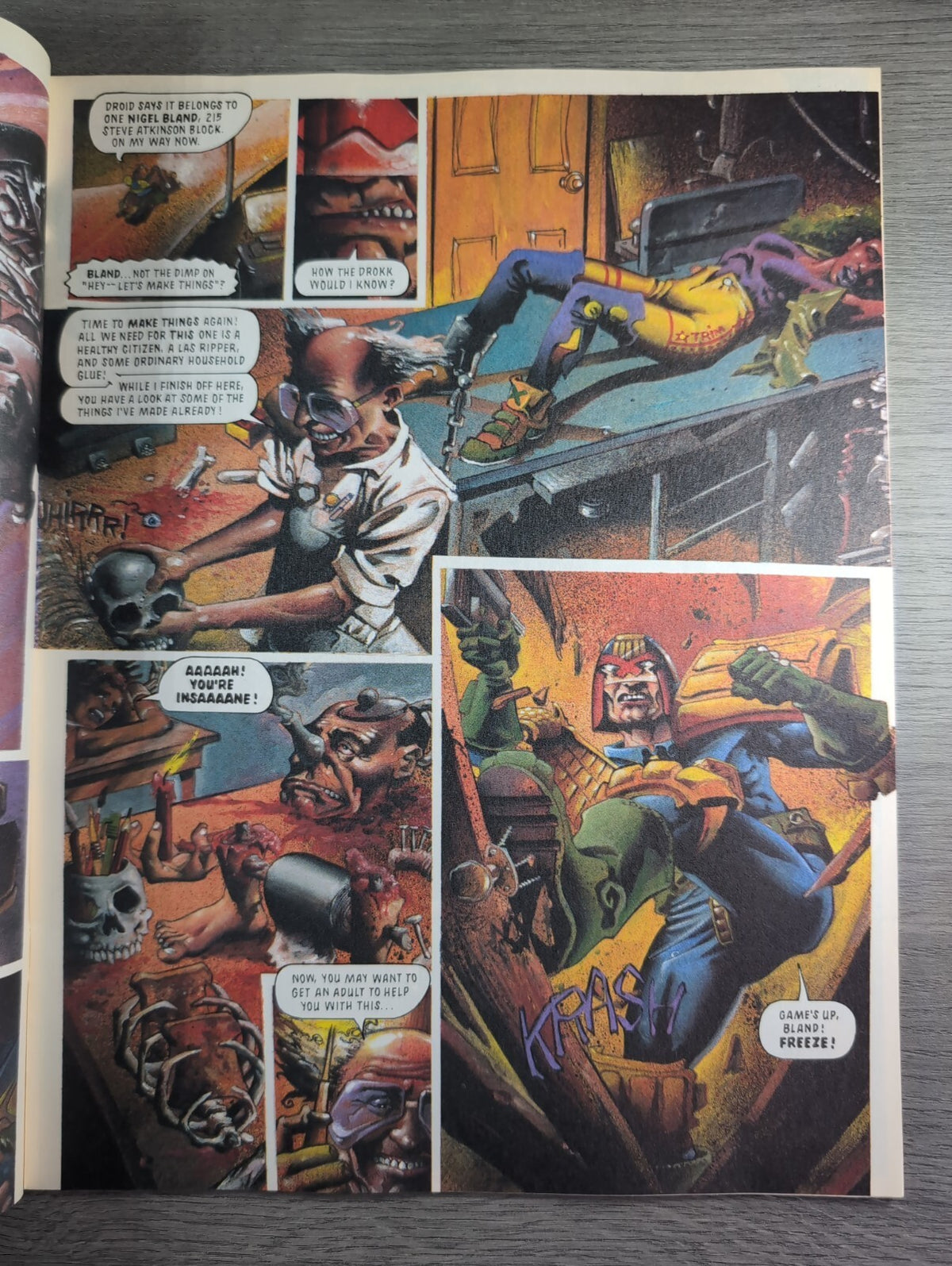 2000AD Prog 817 Featuring Judge Dredd Comic 9th Jan 1993 Vintage Retro Comic