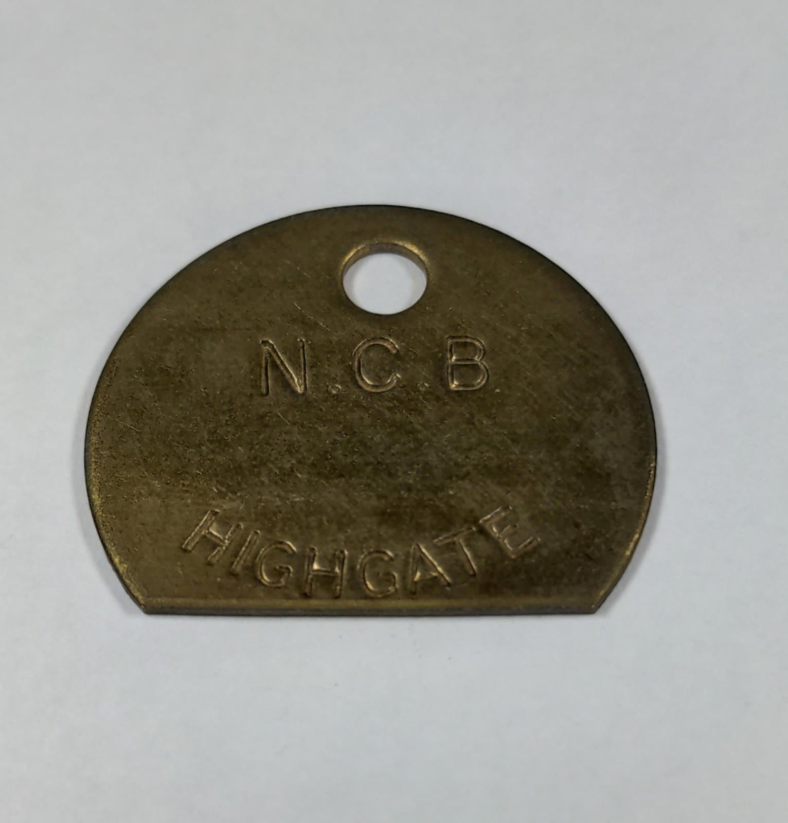 Highgate Colliery Brass Miners Pit Check Token Mining Memorabilia