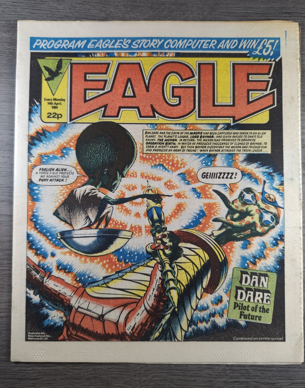 Eagle Comic Issue 14th April 1984 Vintage Retro UK Comic