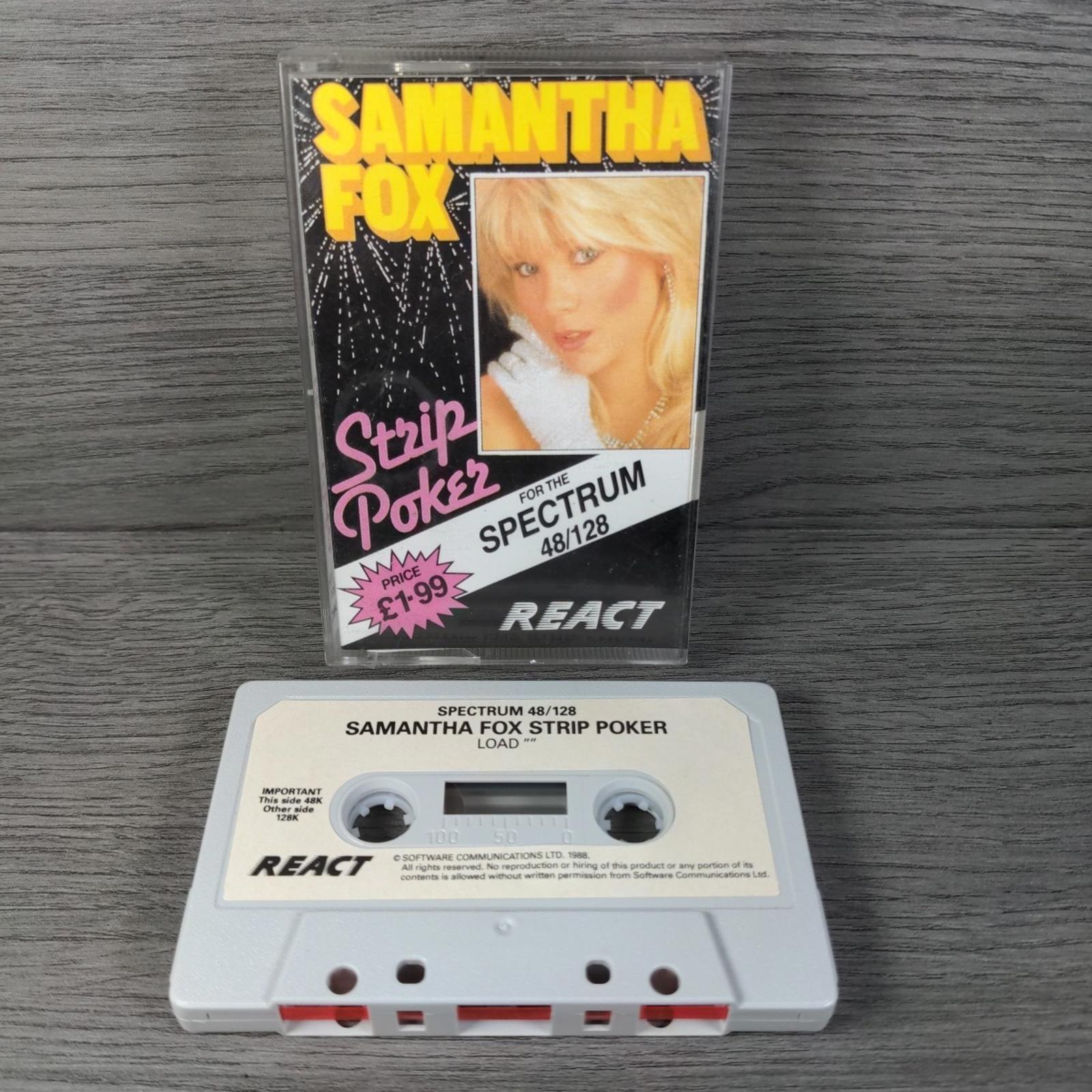 Samantha Fox Strip Poker ZX Spectrum 48/128K React Game Tested & Working