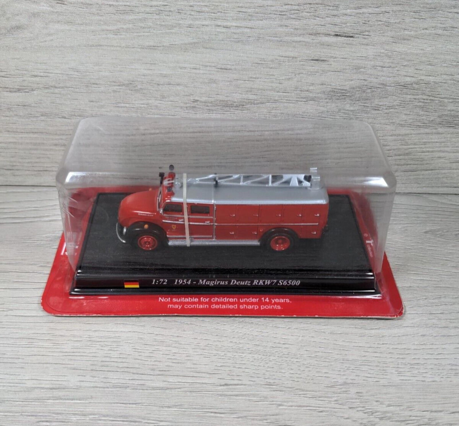 Del Prado Fire Engines of the World 1954 Magirus Deutz RKW7 S6500 1:72 Scale - Retrorama UK