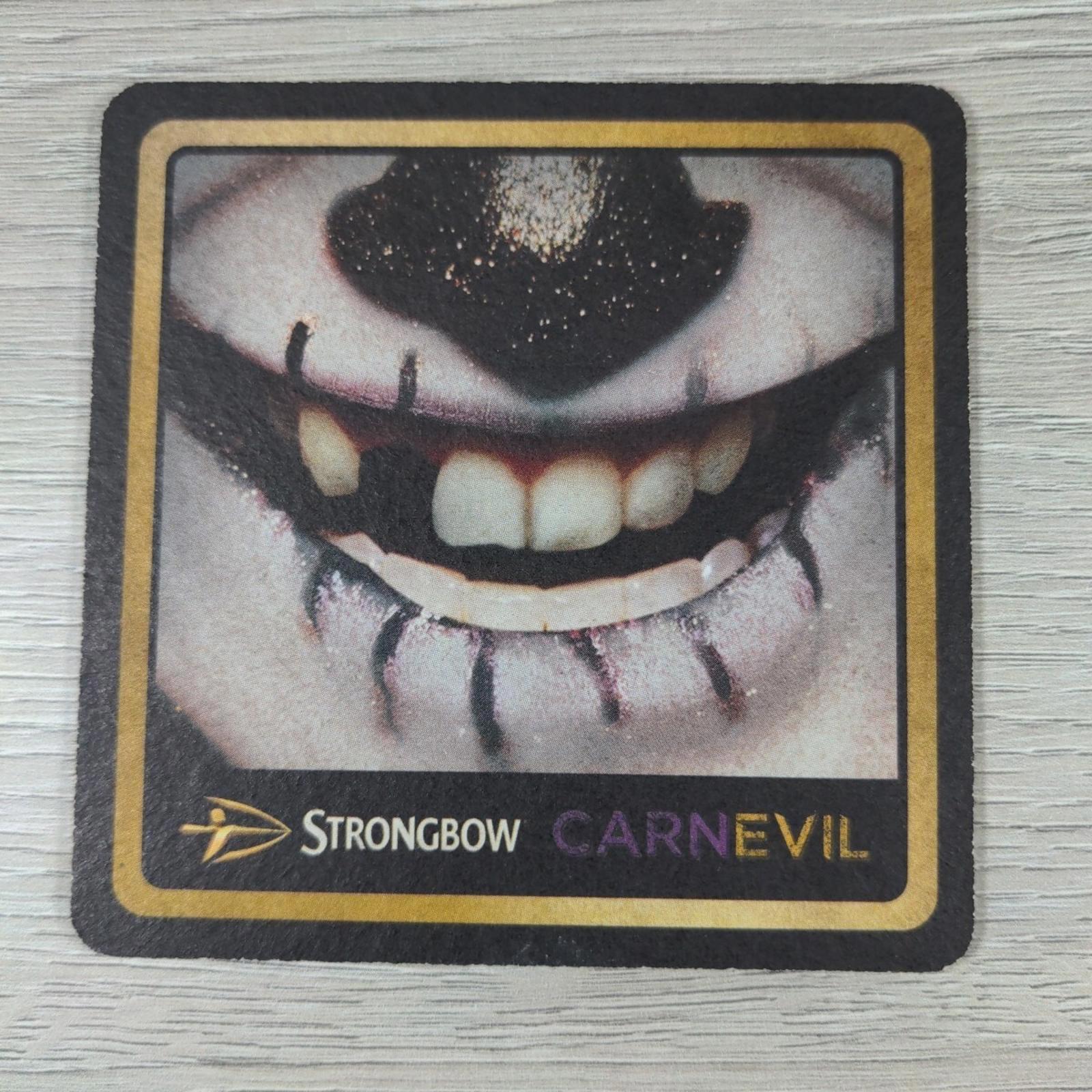 Strongbow 4 x Vintage Beer Mats Pub Bar Coaster Breweriana - Retrorama UK