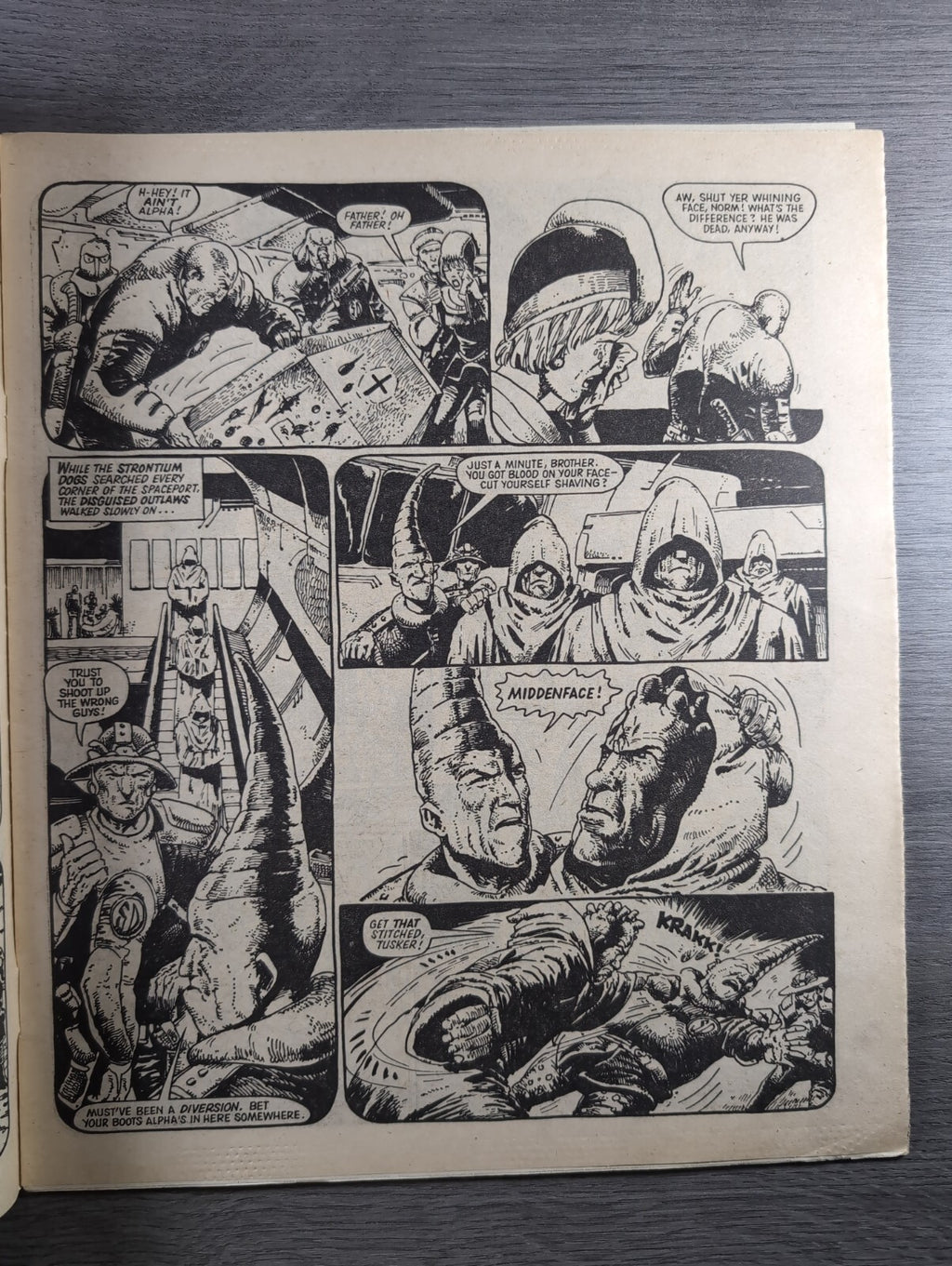 2000AD Prog 373 Featuring Judge Dredd Comic 16th June 1984 Vintage Retro Comic