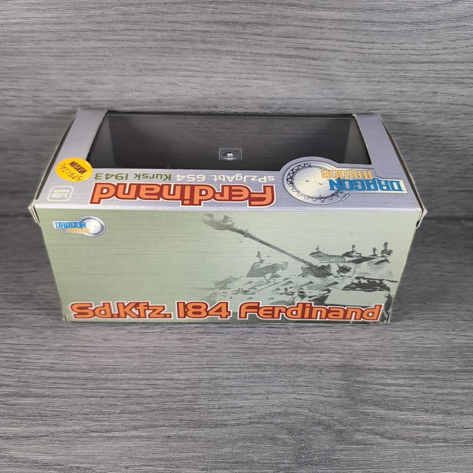 Dragon Armor Ferdinand sPzJgAbt.654 Kursk 1943 1:72 Scale Model - Retrorama UK