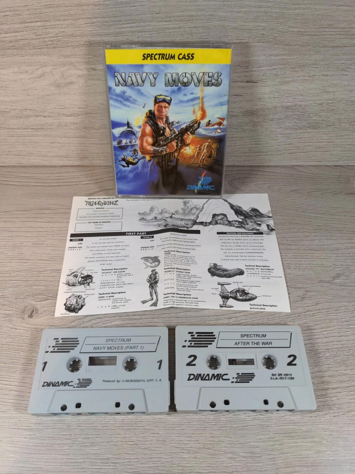 Navy Moves ZX Spectrum 48K 128K Video Game Cassette