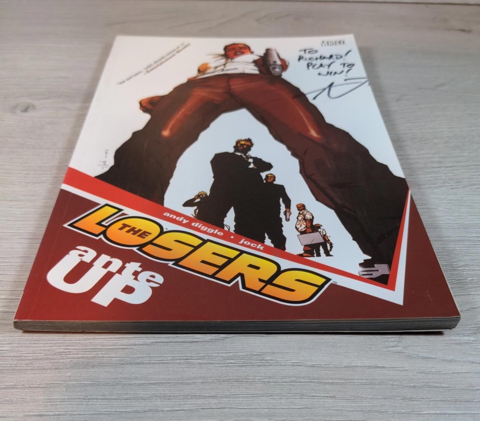 The Losers Ante Up Vol 1 Vertigo Graphic Novel Signed Cover Graphic Novel
