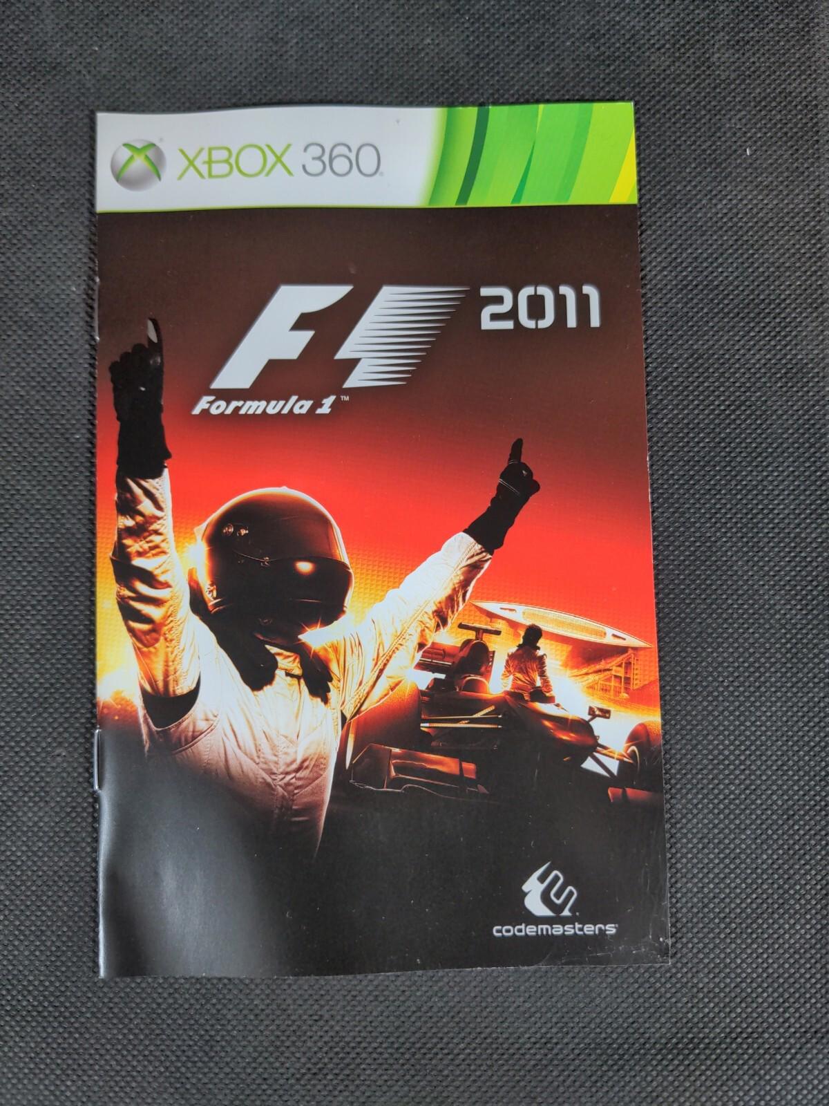 F1 2011 Formula 1 Xbox 360 Game + Manual Tested & Working