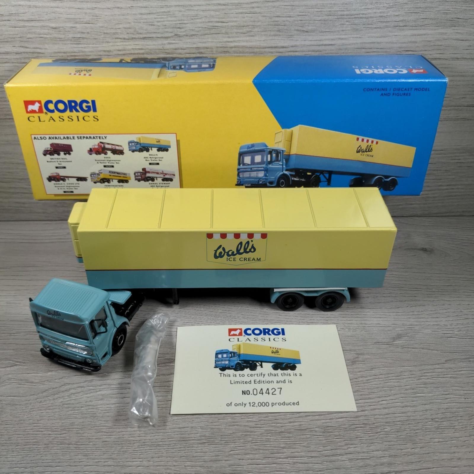 Corgi Classics Walls Ice Cream AEC Refrigerated Box Trailer Set 21401 Die-Cast