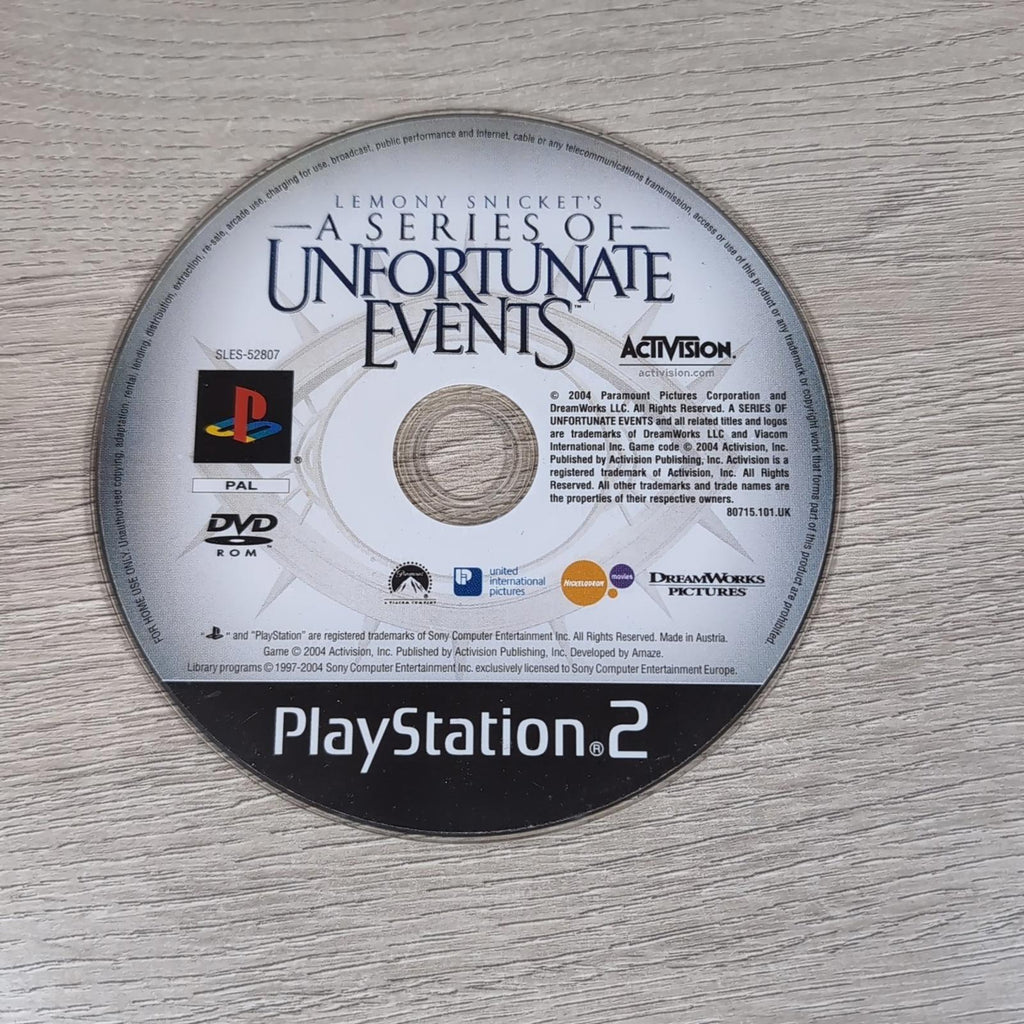 Lemony Snickets A Series Of Unfortunate Events Playstation 2 PS2 Game Tested