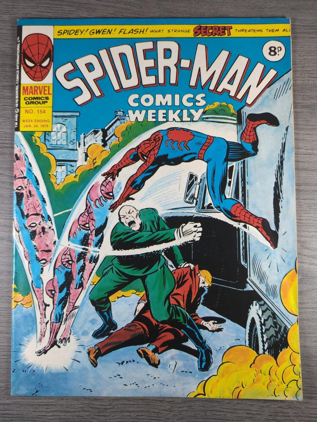 Spider-Man Comics Weekly No 154 Marvel Comics UK 24th January 1976 Vintage Comic