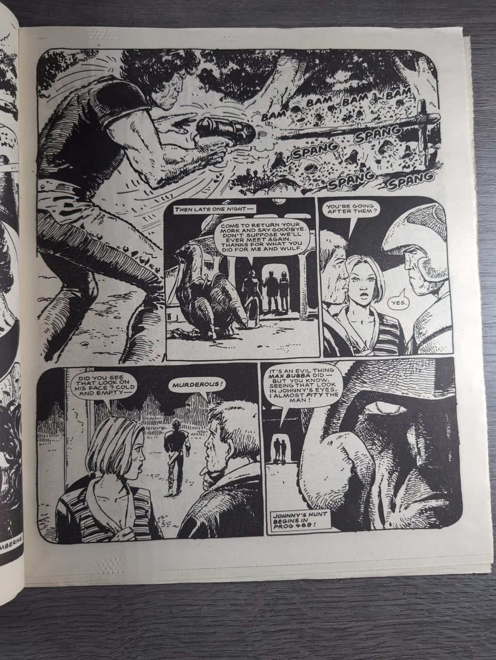 2000AD Prog 467 Featuring Judge Dread Comic 26th April 1986 Vintage Retro Comic