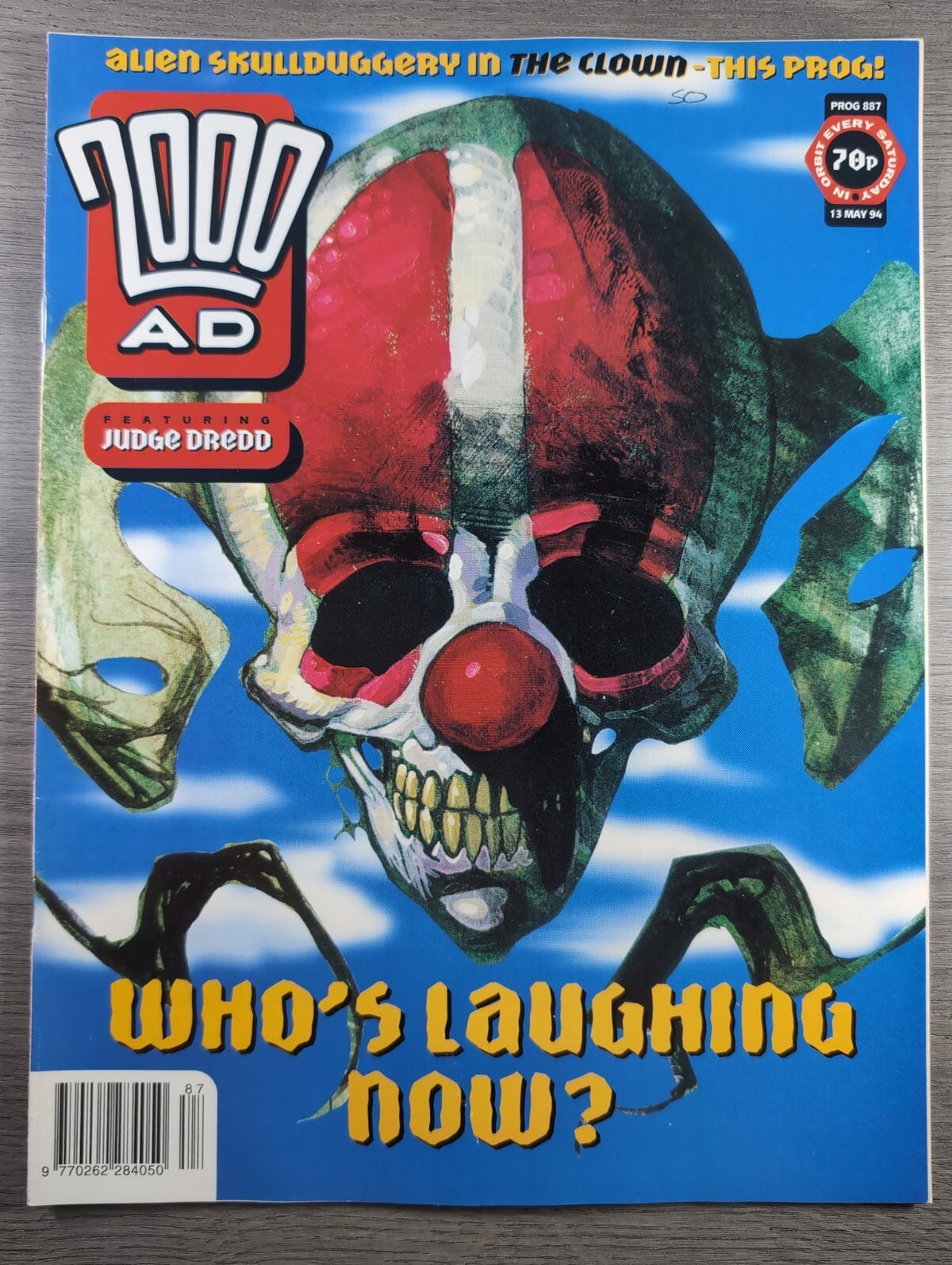 2000AD Prog 887 Featuring Judge Dredd Comic 13th May 1994 Vintage Retro Comic