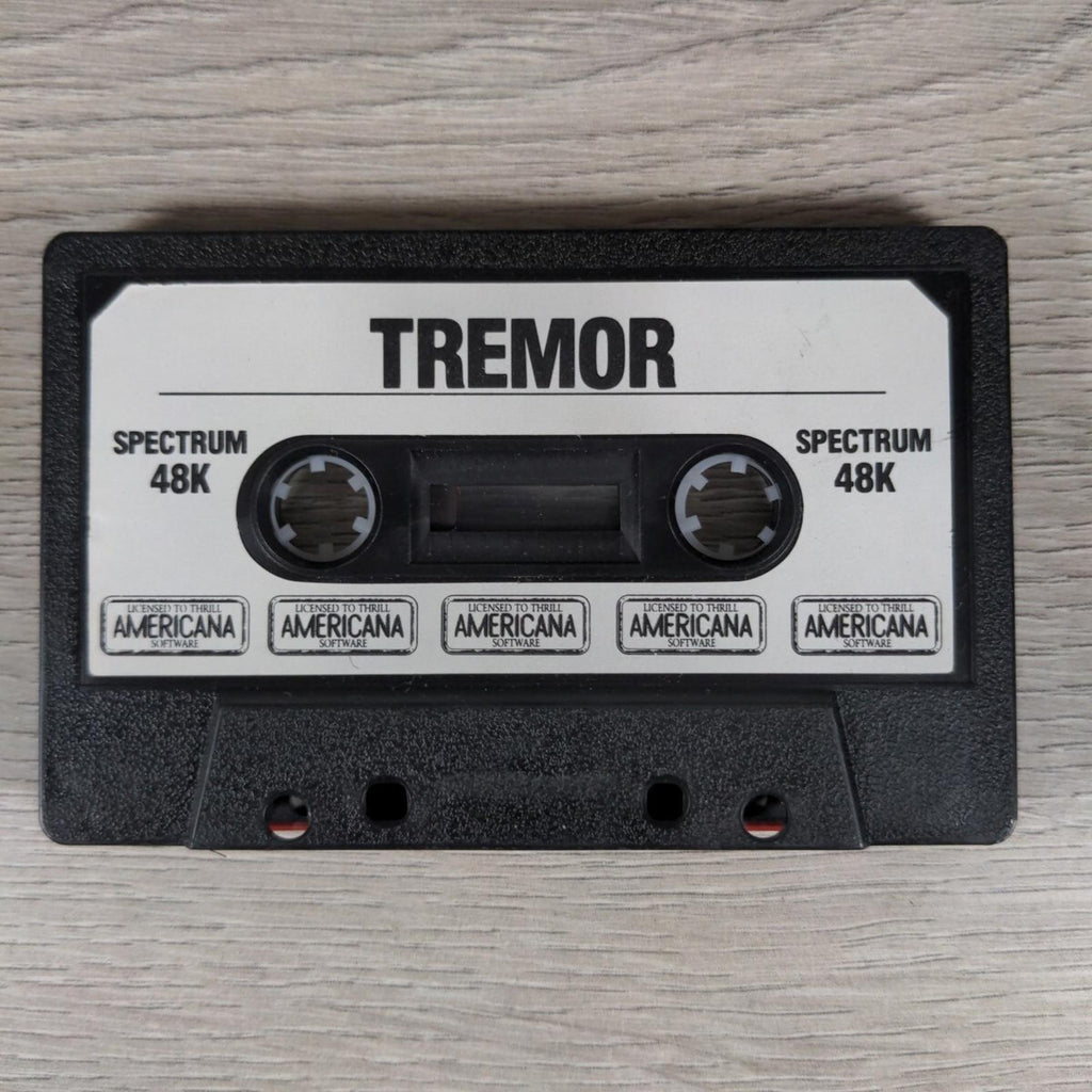 Tremor ZX Spectrum 48K Video Game Cassette Americana Software Tested & Working