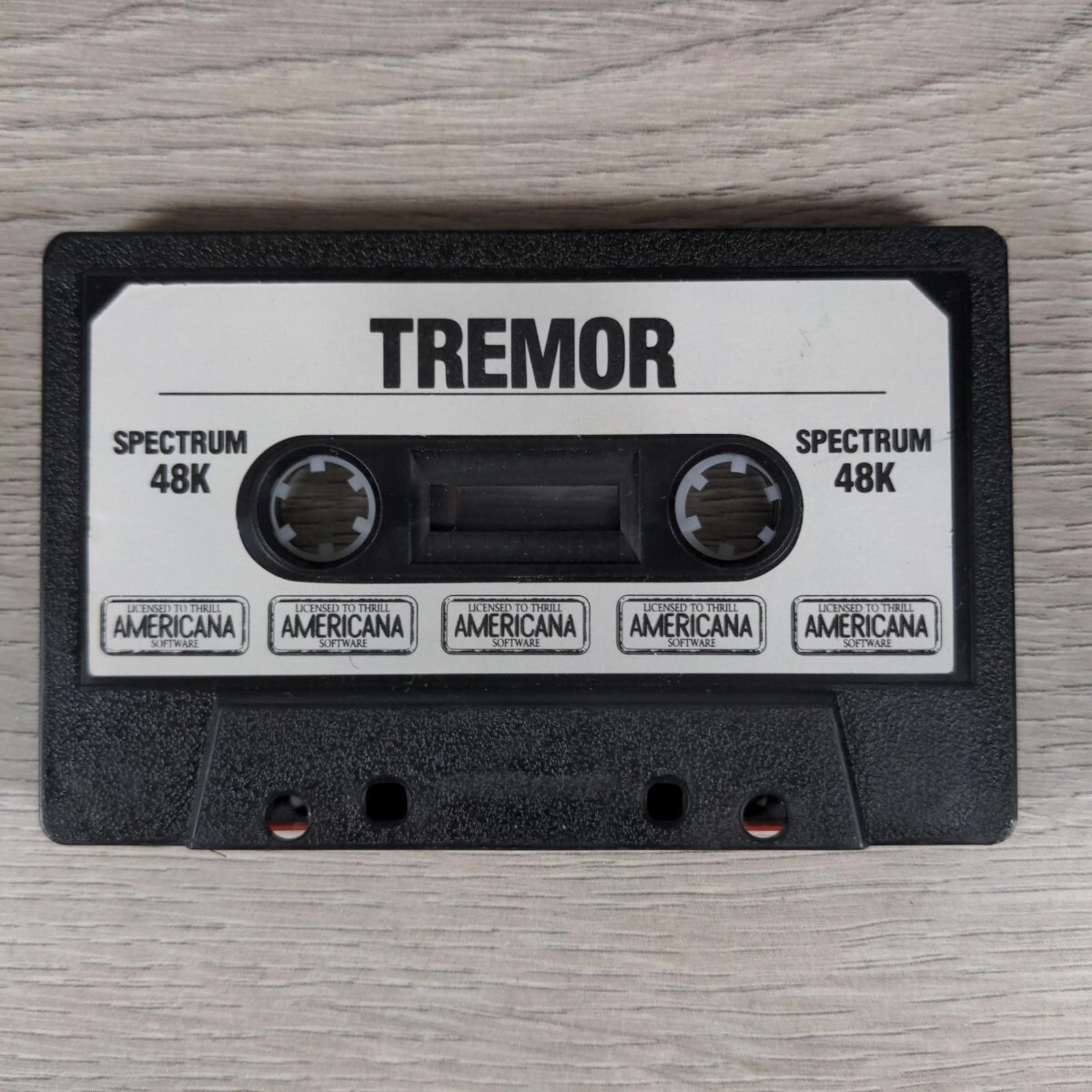 Tremor ZX Spectrum 48K Video Game Cassette Americana Software Tested & Working - Retrorama UK