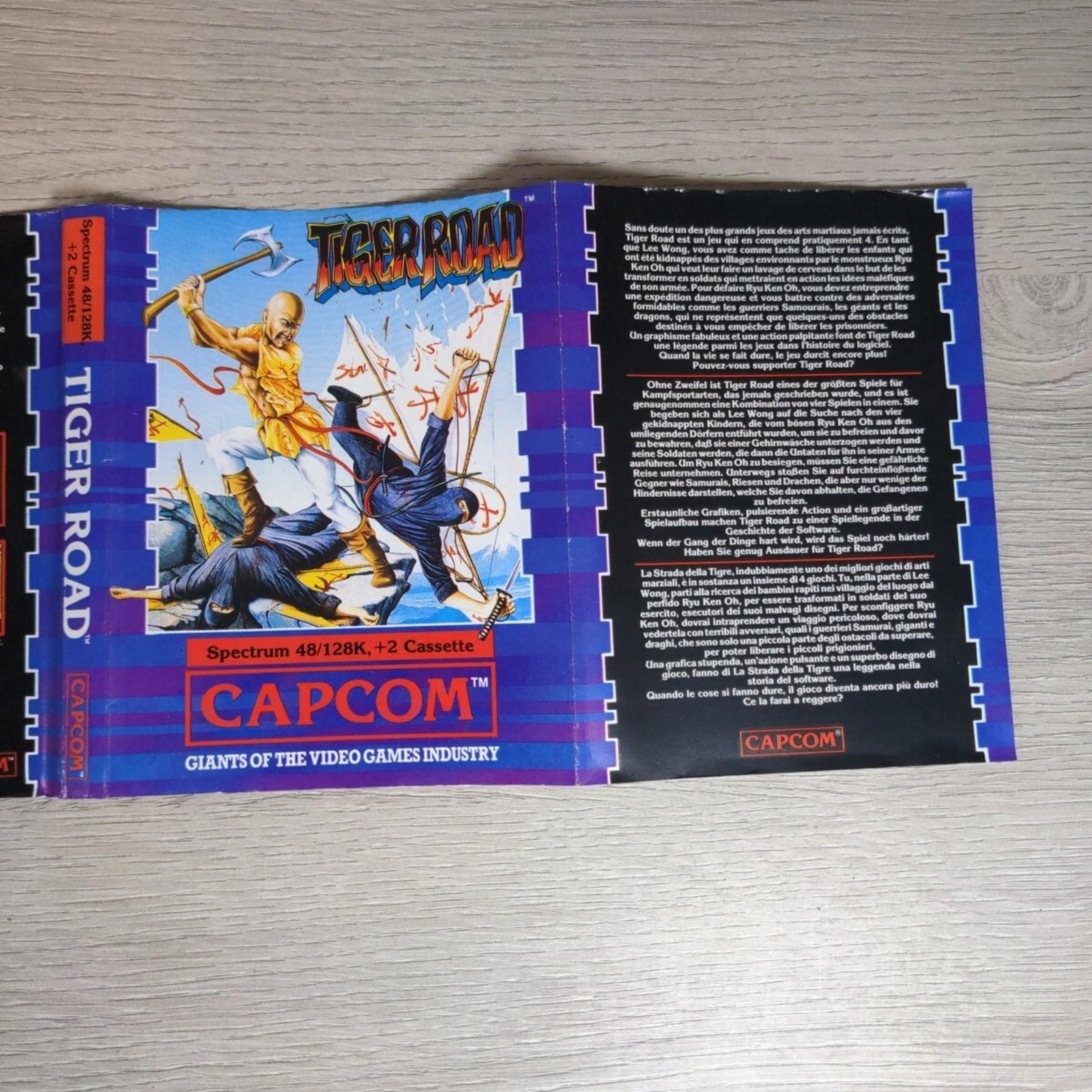 Tiger Road ZX Spectrum 48K 128K Capcom Game Cassette Tested & Working