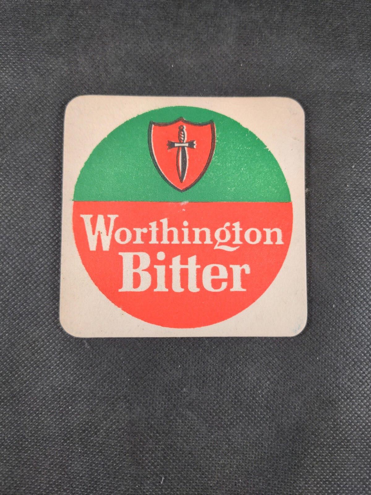 2 Vintage Beer Mats Worthington Bitter