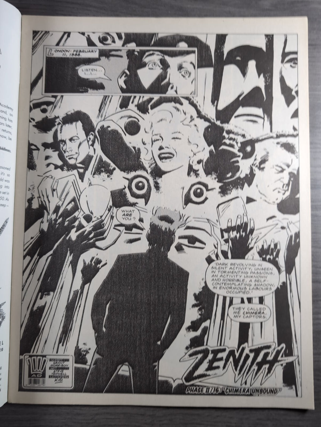 2000AD Prog 605 Featuring Judge Dread Comic 17th Dec 1988 Vintage Retro Comic