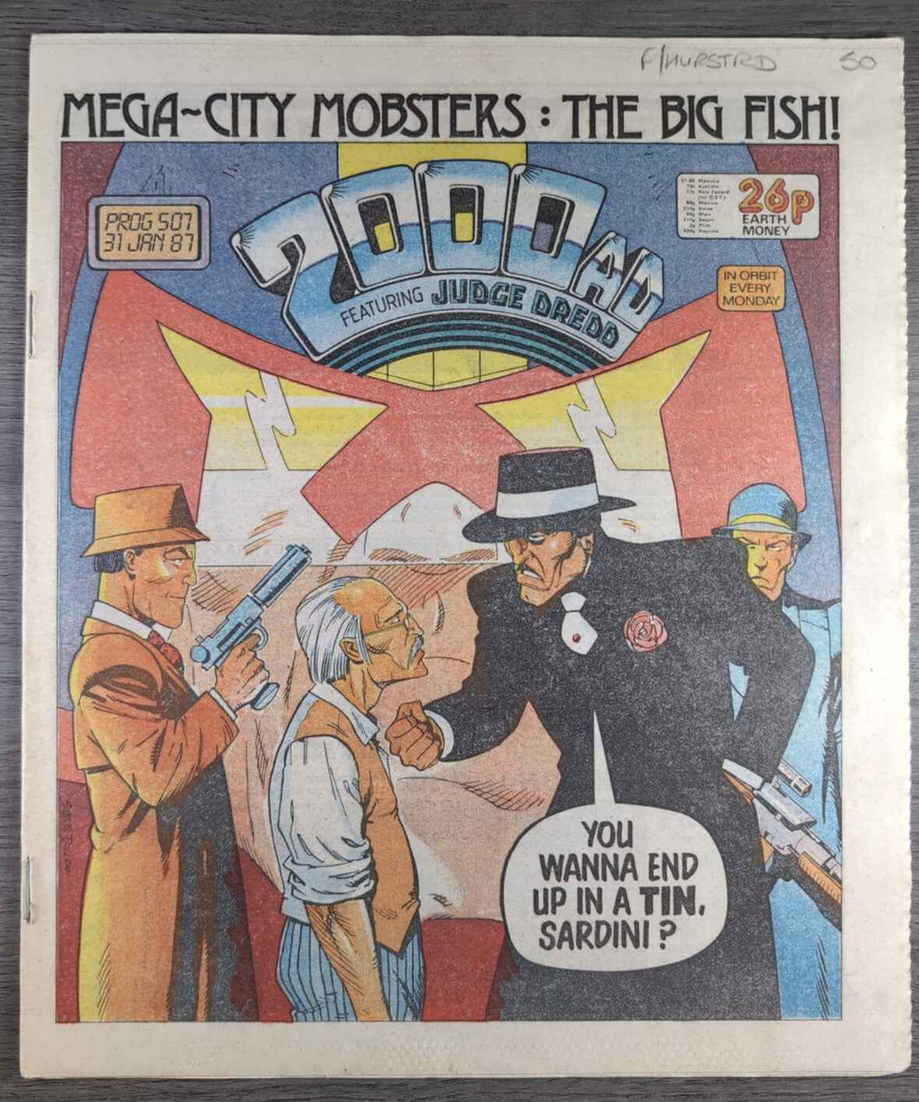 2000AD Prog 507 Featuring Judge Dread Comic 31st Jan 1987 Vintage Retro Comic