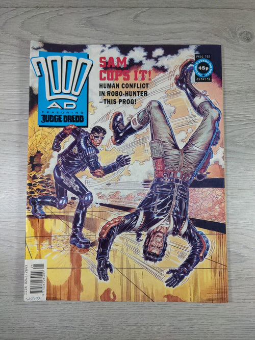 2000AD Featuring Judge Dredd Prog 732 May 1991 Vintage Comic - Retrorama UK