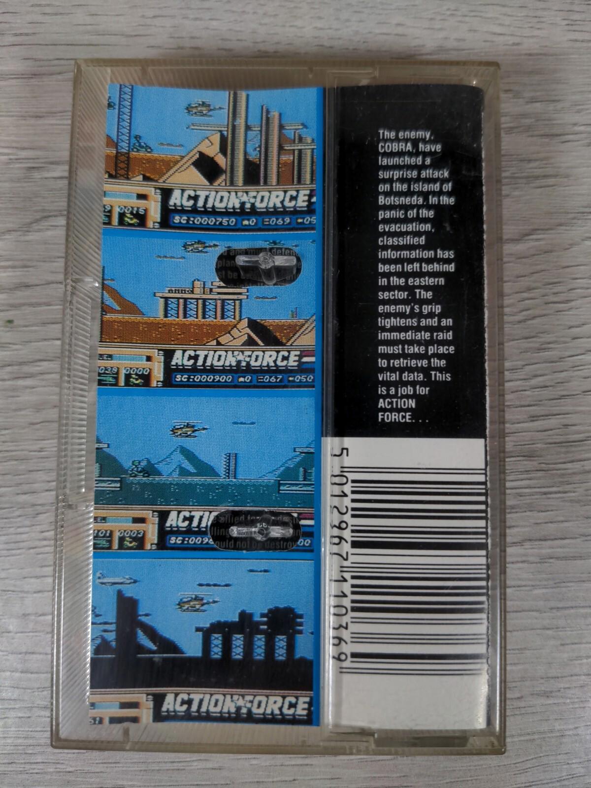 Action Force Commodore 64 C64 Game Cassette Mad Mastertronic Tested & Working