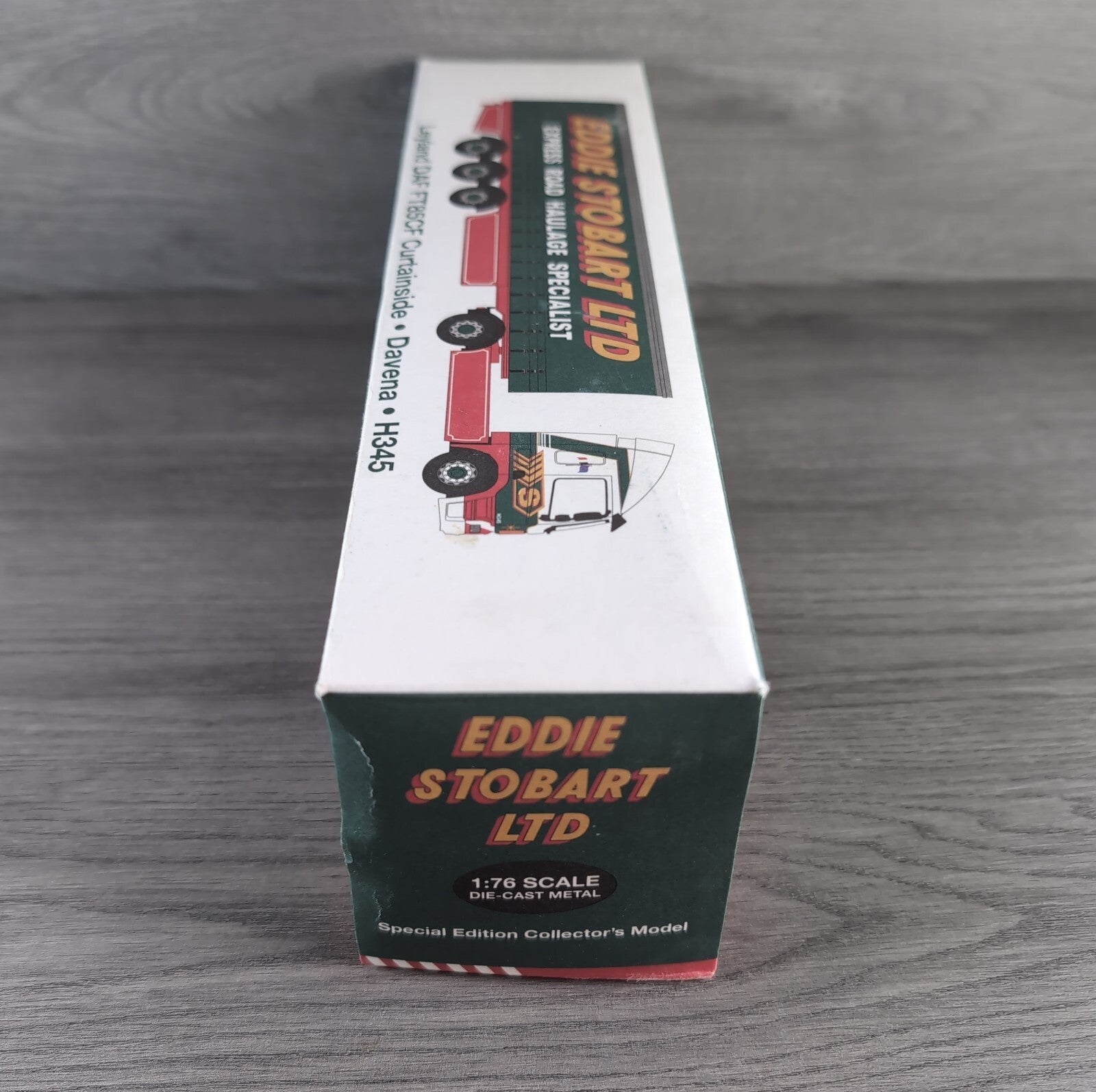 Atlas Editions Eddie Stobart Leyland DAF FT85CF Curtainside Davena H345 1:76