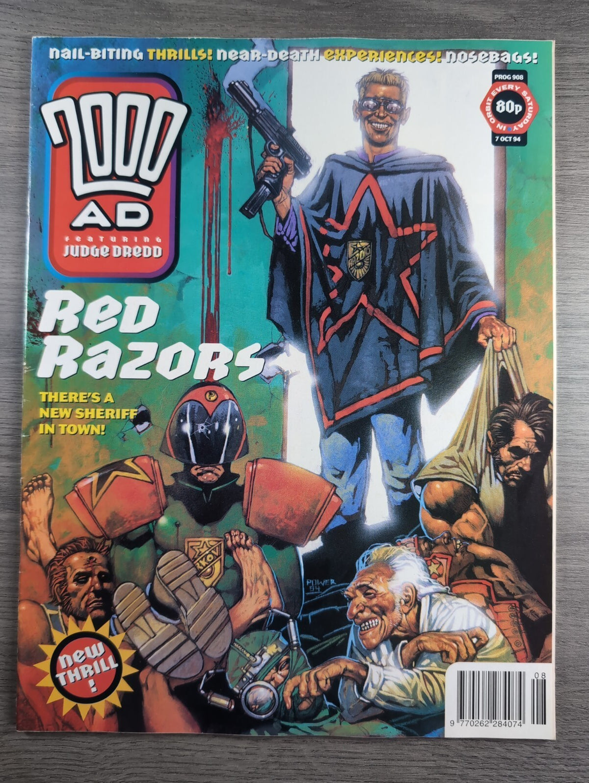 2000AD Prog 908 Featuring Judge Dredd Comic 7th Oct 1994 Vintage Retro Comic