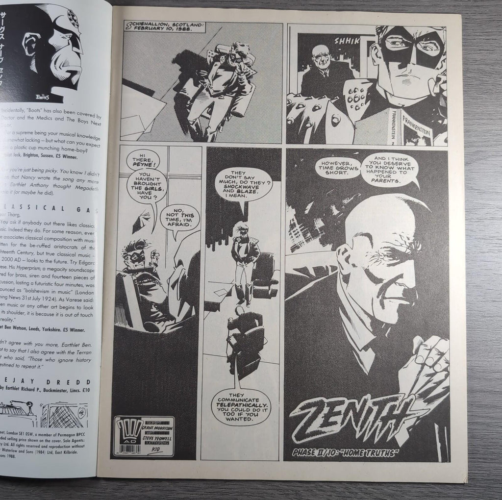 2000AD Prog 599 Featuring Judge Dredd 5th November 1988 Vintage Comic